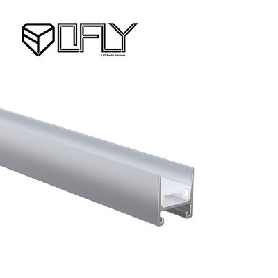 Extrusions en aluminium anti-éblouissantes pour l'éclairage mené extérieur de 16mm x de 18mm monté