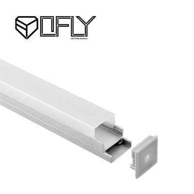 Profil d'éclairage à LED chaud Profil LED monté en surface 20*20 mm Lampes à bande LED intérieures