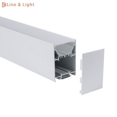 65*90mm Profil LED suspendu Lampes linéaires LED UGR<19 fournissant un éclairage vers le haut et vers le bas