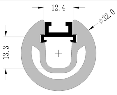 La Manche en aluminium suspendue d'extrusion profile le logement anodisé pour des lumières de bande de LED
